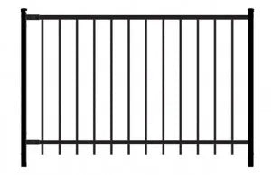SECTION URBAIN ORNEMENTALE EN ACIER RAIL 1''