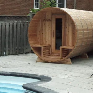 Knotty Cedar Barrel Saunas