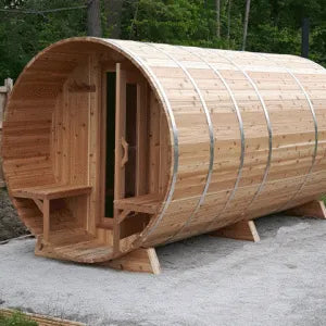 Knotty Cedar Barrel Saunas