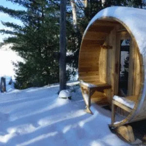 Knotty Cedar Barrel Saunas