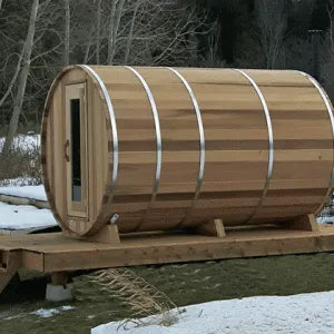 Clear Cedar Barrel Saunas