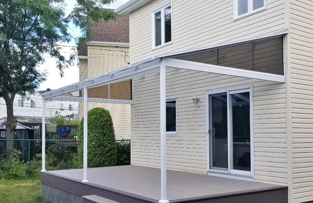 Auvent blanc