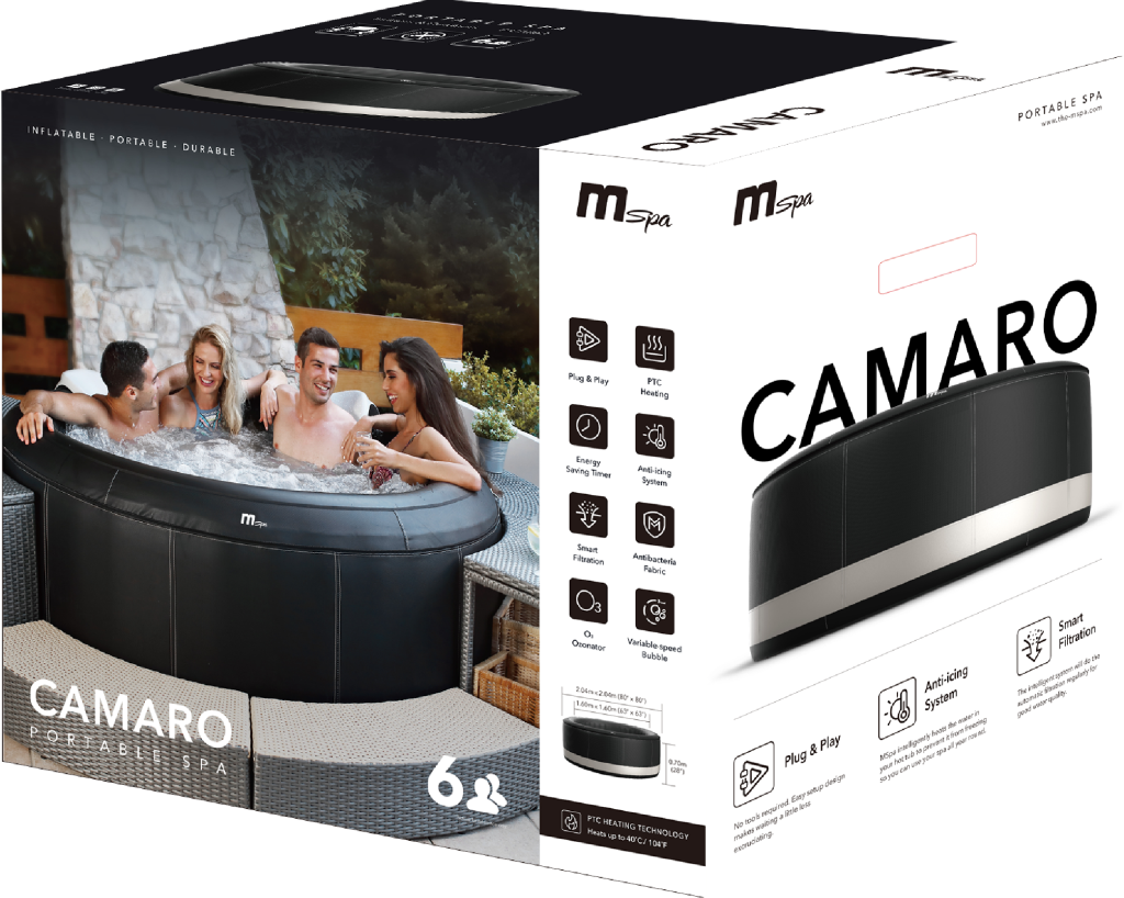 Spa Gonflable | MSpa | Premium Camaro | 6 Places | 0 Jets | 138 Sorties de bulles