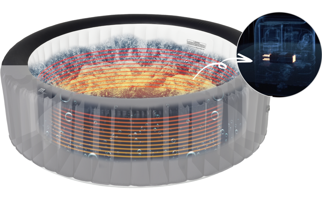 Spa Gonflable | MSpa | Urban Nest | 2 Places | 0 Jets | 104 Sorties de bulles