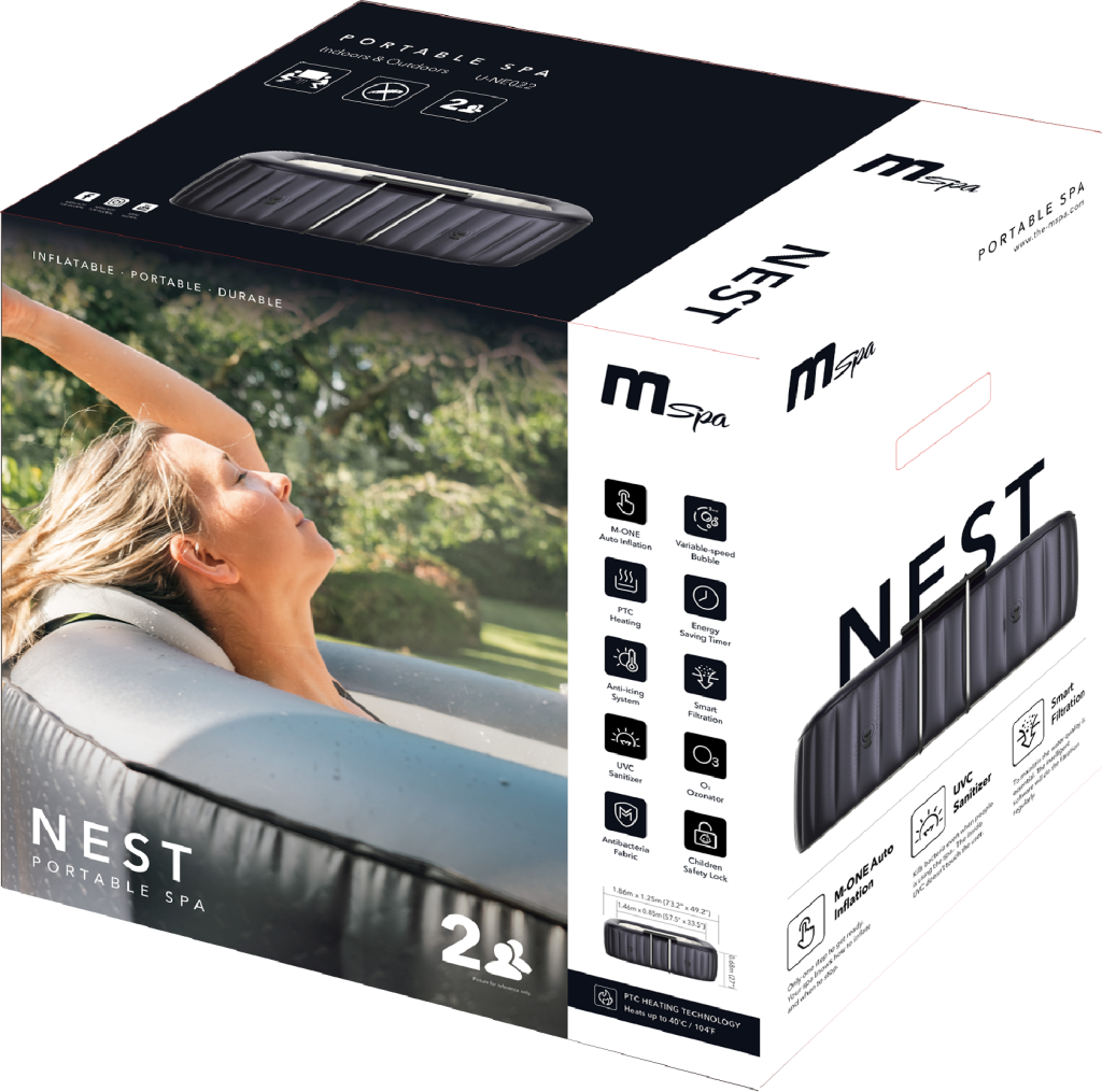 Spa Gonflable | MSpa | Urban Nest | 2 Places | 0 Jets | 104 Sorties de bulles