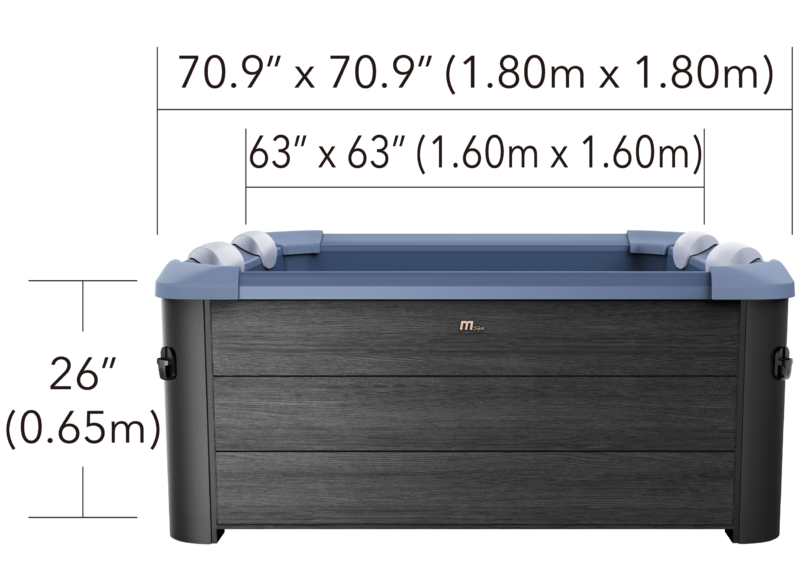 Spa Portable | MSpa | Frame Oslo Sapphire | 6 Places | 8 Jets | 120 Sorties de bulles