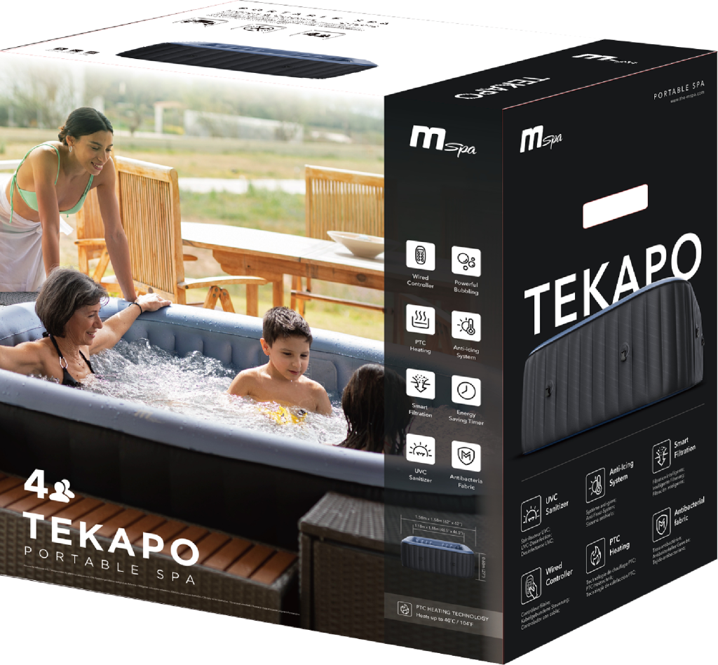 Spa Gonflable | MSpa | Comfort Tekapo 4P | 4 Places | 0 Jets | 108 Sorties de bulles