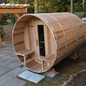 Clear Cedar Barrel Saunas