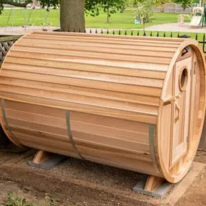 Clear Cedar Barrel Saunas