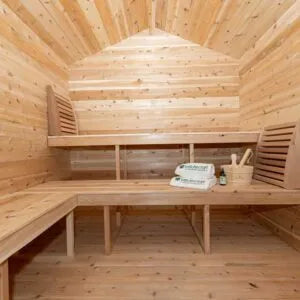 Georgian Cabin Sauna with Porch