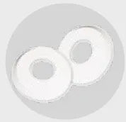 Image 1 du produit Echelle | Pièce de remplacement | Olympic | Cache-ancrage en plastique (2x) (⌀ 48 mm)