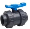 Image 1 du produit Valve | Plomberie | Olympic | Valve à bille à union double grise 1-1/2”