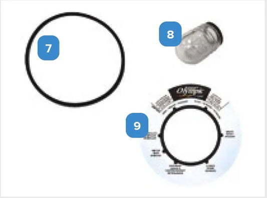 Image 1 du produit Pièces de remplacement | Filtre | Olympic | Étiquette de valve pour SF119,122,124