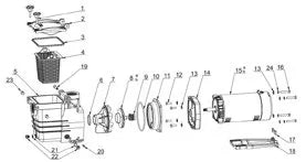 Image 1 du produit Pièces de remplacement | Pompe | Olympic | Diffuseur pour 2P2515