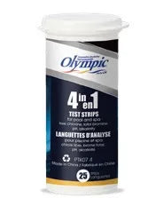 Image 1 du produit Tests d'eau | Olympic | 25 languettes d’analyse 4 en 1