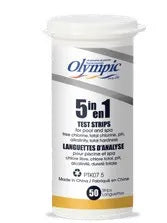 Image 1 du produit Tests d'eau | Olympic | 50 languettes d’analyse 5 en 1