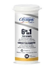 Image 1 du produit Tests d'eau | Olympic | 50 languettes d’analyse 6 en 1