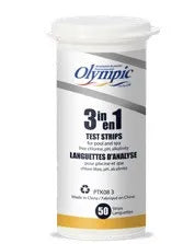 Image 1 du produit Tests d'eau | Olympic | Lecture rapide à même la languettes (50) d’analyse 3 en 1