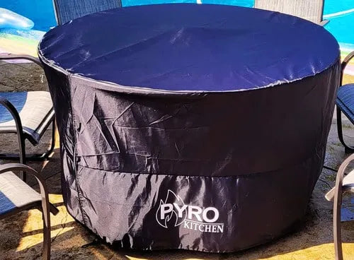 Pyro Grill Outdoor Cover with Wooden Ring Accommodation