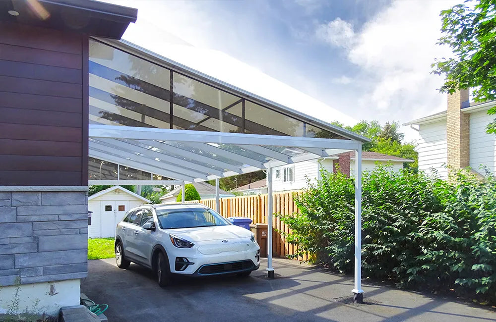 Abri d'auto CarPORT blanc