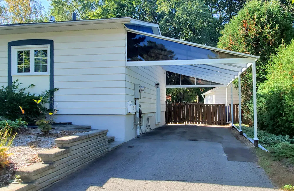 Abri d'auto CarPORT blanc