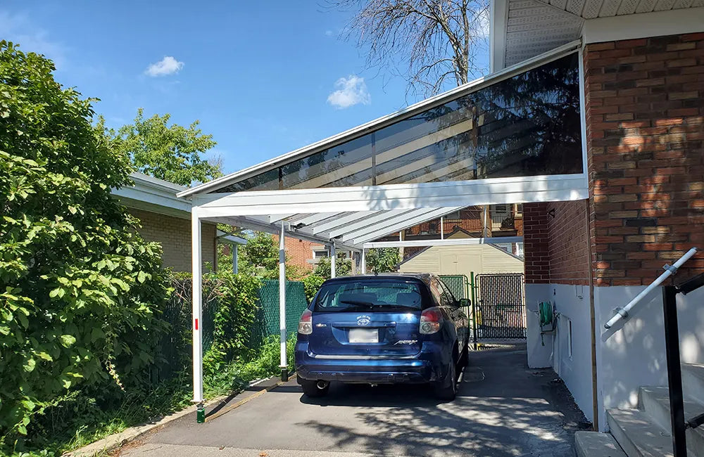 Abri d'auto CarPORT blanc