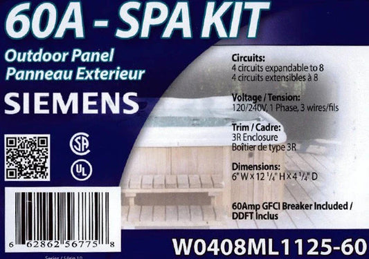 Disjoncteur Siemens 60AMP pour spas et spas de nage