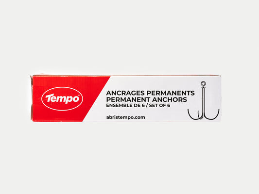 Ensemble de 6 Ancrages Permanents