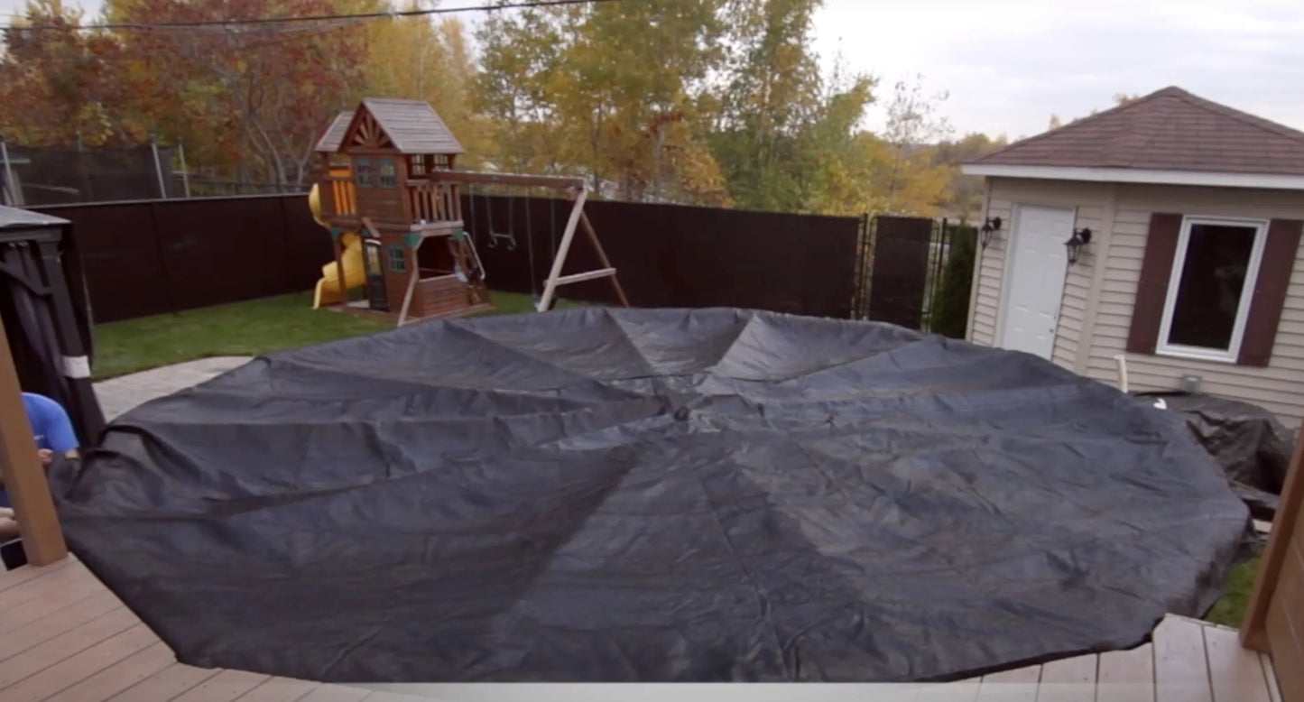 Couverture hivernale pour piscine hors-terre ovale 15' X 30'