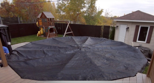 Couverture hivernale pour piscine hors-terre ovale 16' X 32'