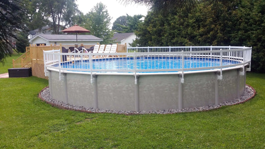 Photo du produit Clôture de piscine - Hors terre - Résine haut de gamme par Permacon