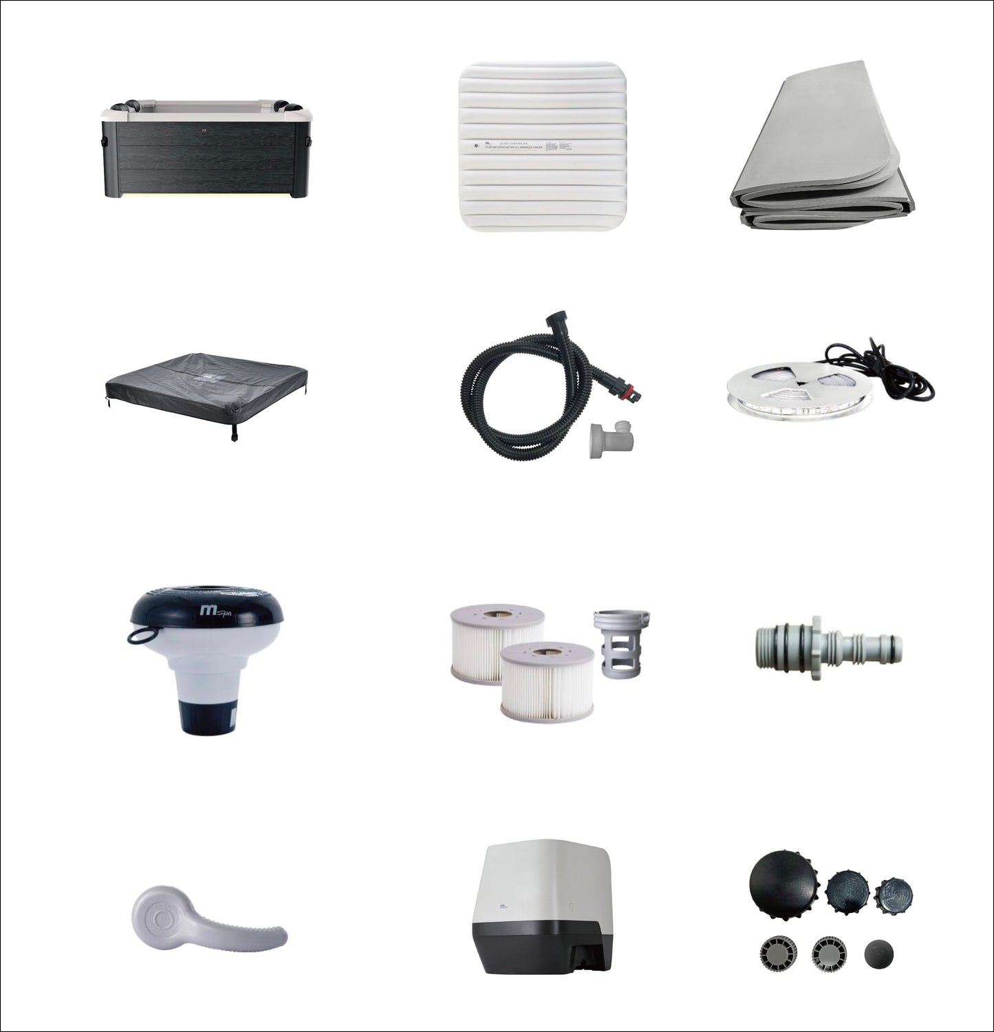 Spa Portable | MSpa | Frame Oslo | 6 Places | 8 Jets | 140 Sorties de bulles
