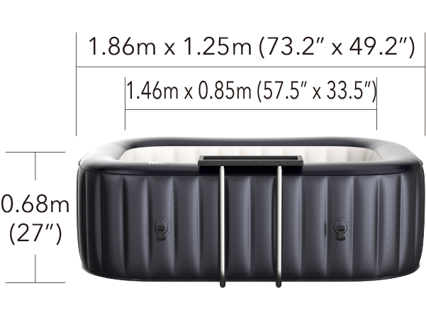 Spa Gonflable | MSpa | Urban Nest | 2 Places | 0 Jets | 104 Sorties de bulles