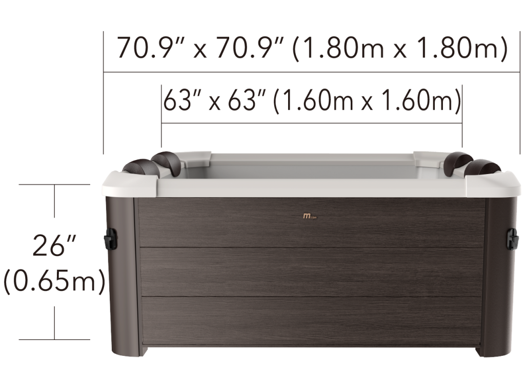 Spa Portable | MSpa | Frame Tribeca | 6 Places | 0 Jets | 140 Sorties de bulles