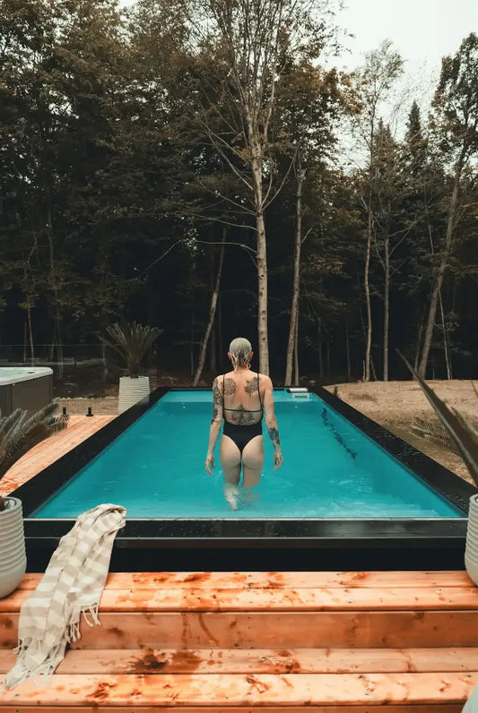 Image de la Piscines Conteneur en modèle Romy de la marque poolpod